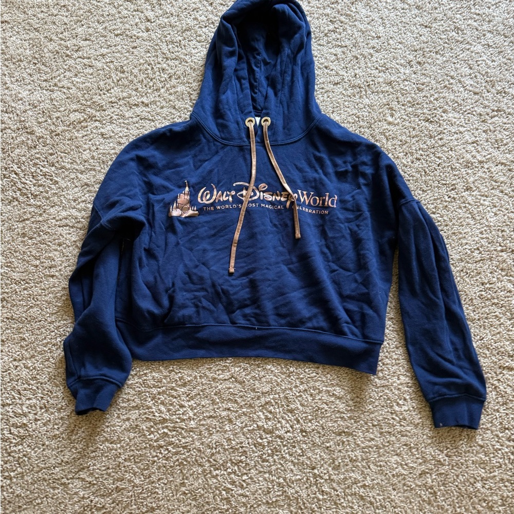 Disney Navy Blue crop Women's Sweater
